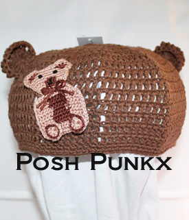Boys Crochet Teddy Ears Hat